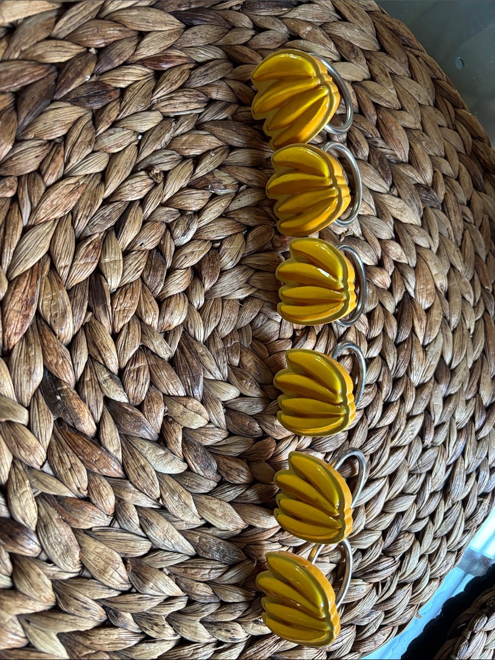 Banana Napkin Rings - Set of 6